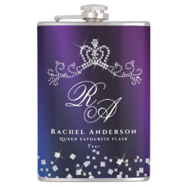 Cantil Monograma Coroa com Brilho Azul Roxo