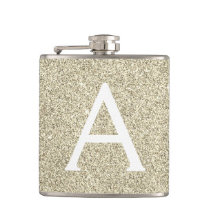 Cantil Monograma de Brilho Dourado e Minigrama Inicial