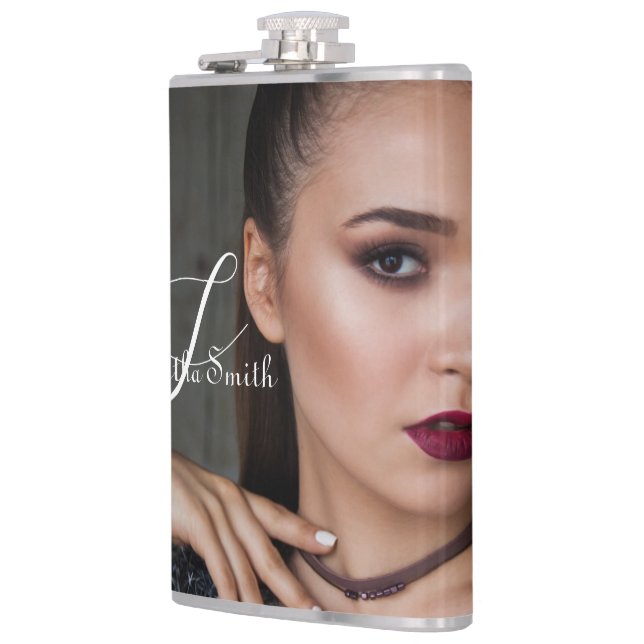 Cantil Monograma de Fotografia de Script Mínimo de Cheio  (Esquerda)