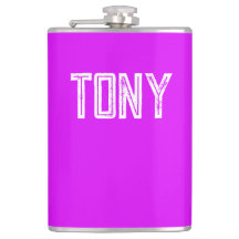 Monograma de Nome Personalizado Roxo Sólido