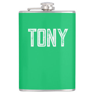 Cantil Monograma de Nome Personalizado Verde da Apple Sól