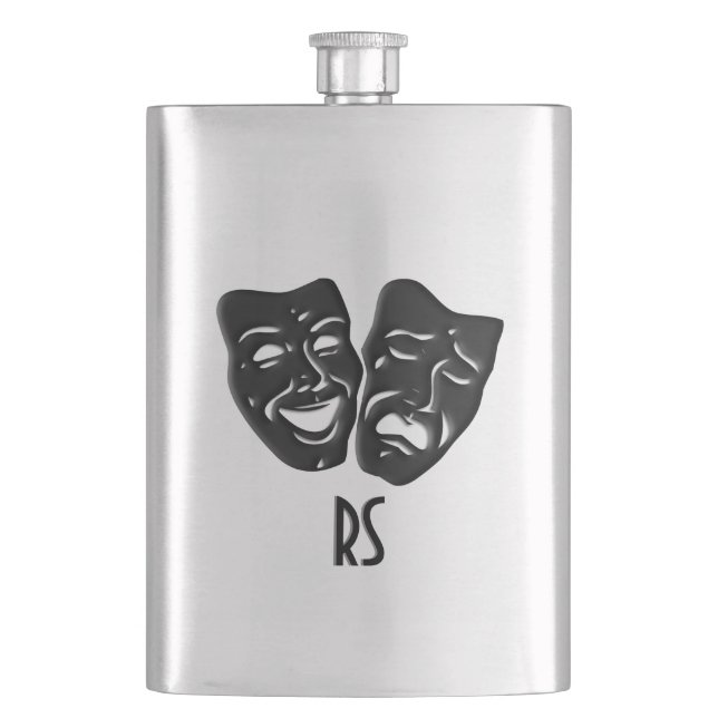 Cantil Monograma de Teatro de Comédia e Tragédia (Frente)