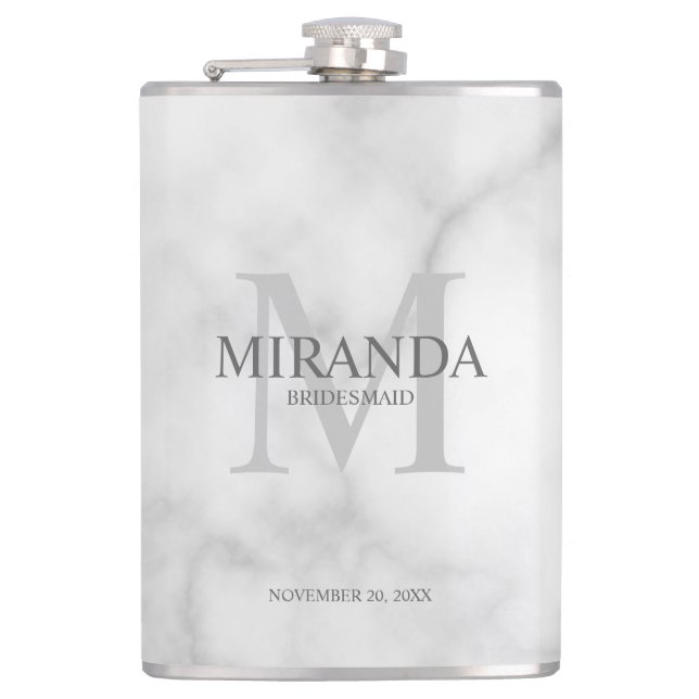 Cantil Monograma e nome da Bridesmaid Personalizada (Frente)