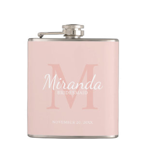 Cantil Monograma e nome da Bridesmaid Personalizada