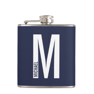 Cantil Monograma e Nome de Negrito Personalizado Moderno