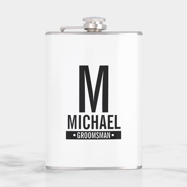 Cantil Monograma e Nome do Padrinho de casamento Personal (Criador carregado)