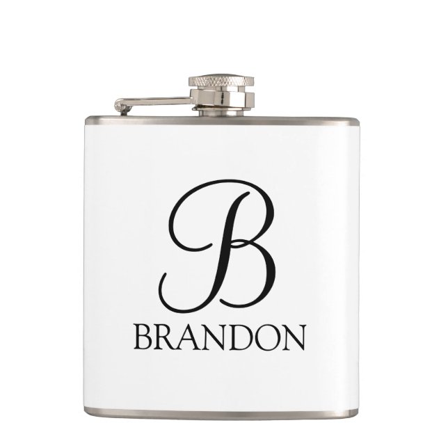 Cantil Monograma e Nome do Script Personalizado Clássico (Frente)