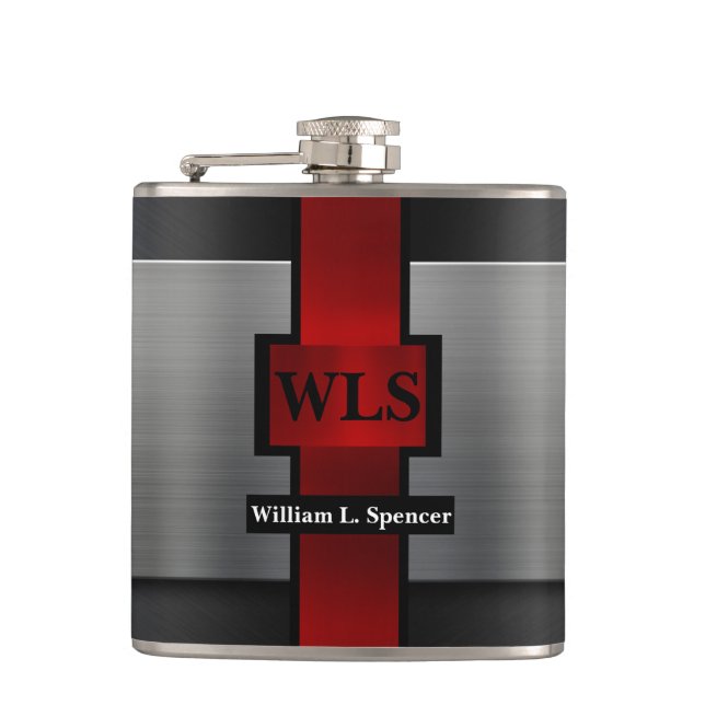 Cantil Monograma Faux Metal Vinil Fragmentação (Frente)