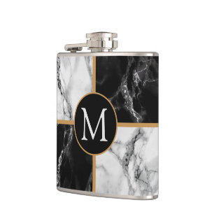 Cantil Monograma - Frasco preto - branco - Marcha