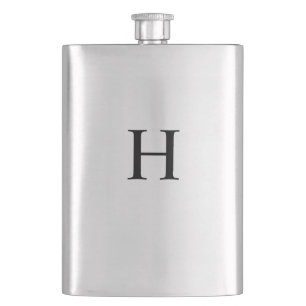 Cantil Monograma Minimalista Moderno Elegante Preto