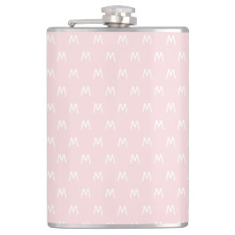 Cantil Monograma Mínimo Rosa e Branco