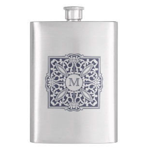 Cantil MONOGRAMA num frasco decorativo personalizado