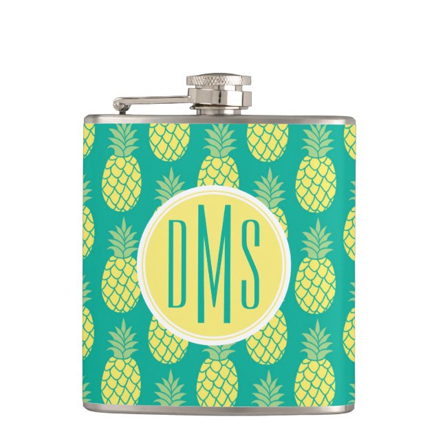 Cantil Monograma Pastel dos abacaxis | (Frente)