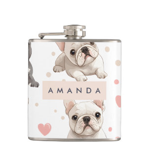 Cantil Monograma Personalizado Buldogue Francês Adorável