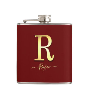 Cantil Monograma Personalizado Dourado Elegante - Chamada