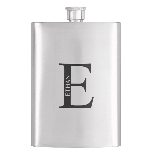 Cantil Monograma Personalizado e Frasco de Nome (Frente)