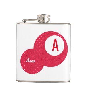 Cantil Monograma Personalizado Vermelho Dotty