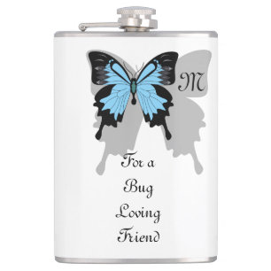 Cantil Monograma Sombra de Borboleta Azul