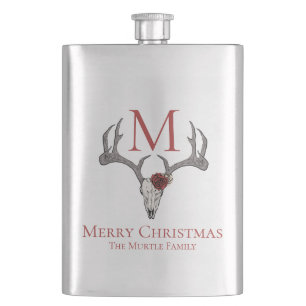Cantil Monogramas Xmas Deer Head Skull & Rosas