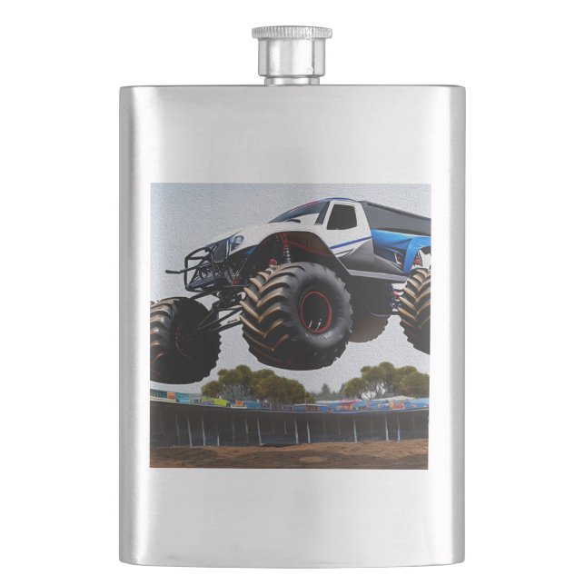Cantil Monster Truck Launch, Hip Flask (Frente)