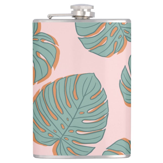 Cantil Monstera Leaf: Padrão Vintage Tropical (Frente)