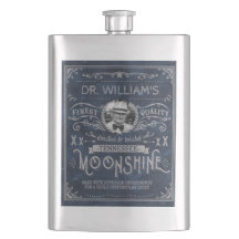Moonshine o azul feito sob encomenda do vintage da