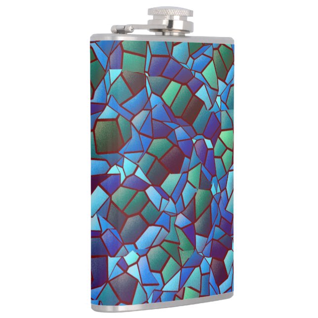 Cantil Mosaico, de azul lilás fumado ou salgado e verde (Direita)