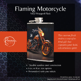 Cantil Moto Personalizada com Envoltório de Vinil Flameja