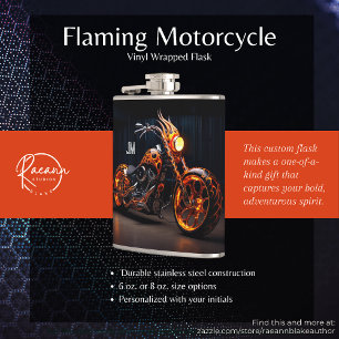 Cantil Moto Personalizada com Envoltório de Vinil Flameja