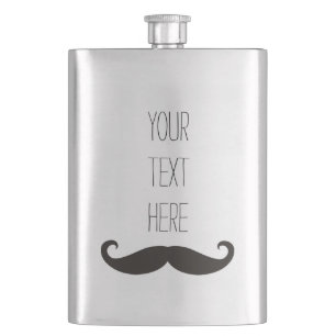 Cantil Moustache engraçado/Schnurrbart + seu texto