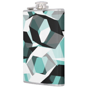 Cantil Muitos hexágonos com partes incolores, em teia cla