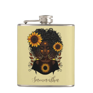 Cantil Mulher Afro Rainha Sunflower