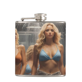 Cantil Mulher sexy loira em Bikini