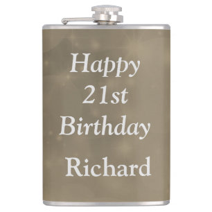 Cantil Na moda Happy aniversário de 21 anos