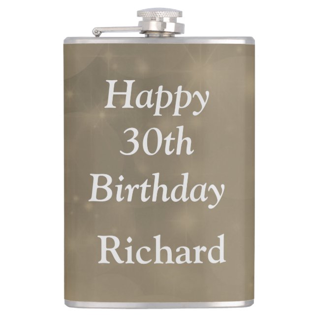 Cantil Na moda Happy aniversário de 30 anos (Frente)