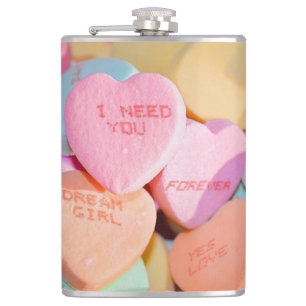 CANTIL NAMORADOS CANDY CORAÇÃO COM DIZER ROMÂNTICO