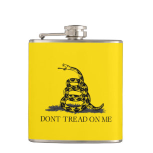 Cantil Não pise em mim Bandeira Gadsden PRETA AMARELA