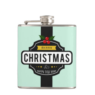 Cantil Natal Deseja um frasco com nome personalizado