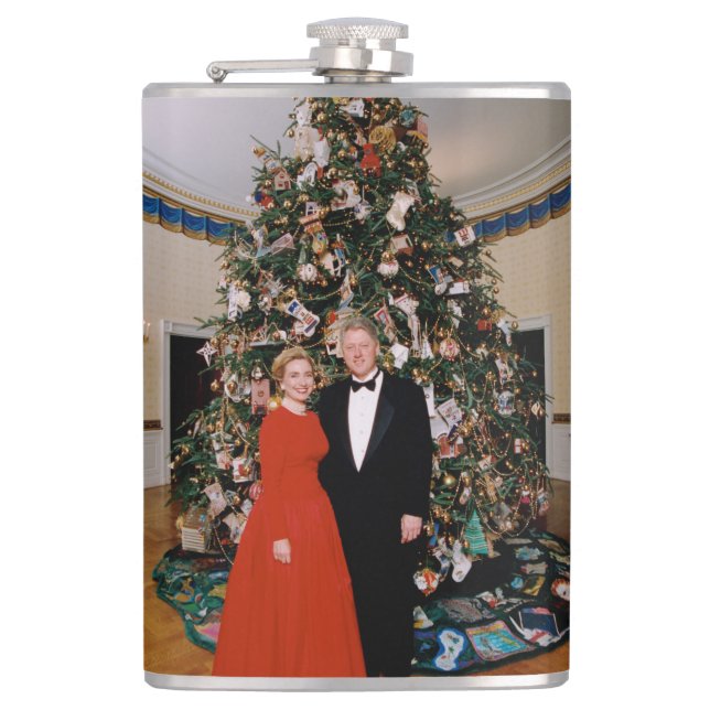 Cantil Natal do Presidente dos EUA Bill Clinton & Hillary (Frente)