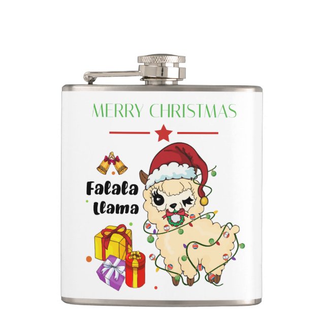 Cantil Natal Llama Flask (Frente)