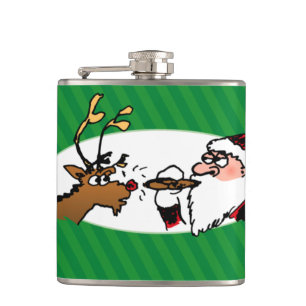 Cantil Natal verde engraçado de fumo da listra do papai