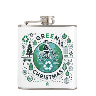 Cantil Natal Verde - Papais noeis e Design Reciclagem