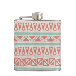 Cantil Native American Impressão Flask