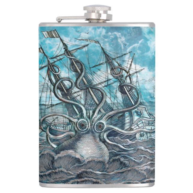 Cantil Navio gigante Octopus Blue Sea Monster (Frente)