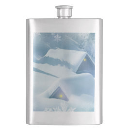 Cantil Neve derramada no telhado de uma floresta