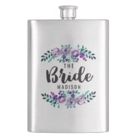 Noiva de Casamento de Wreath Floral Mint & Purple