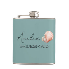 Cantil Noiva Personalizada Verde Mar com Concha