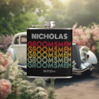 Cantil Noivos com Estilo Retro Monogramado para Casamento