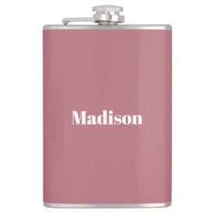 Cantil Nome branco Rosa minimalista elegante