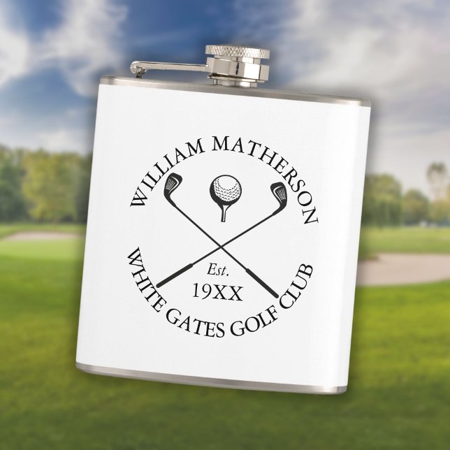 Cantil Nome de Clube de Golfe Clássico Moderno Personaliz (Criador carregado)
